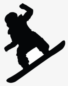 Snowboarding Silhouette Skiing Ski Bindings, HD Png Download, Free Download