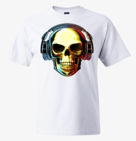Skull With Headphones Png, Transparent Png, Free Download