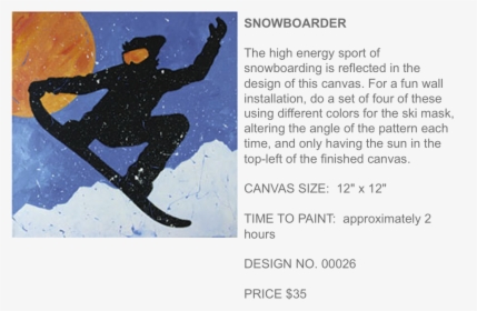 Snowboarder Popup Paint Studio, HD Png Download, Free Download