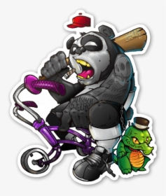 Gangsta Panda Sticker, HD Png Download, Free Download
