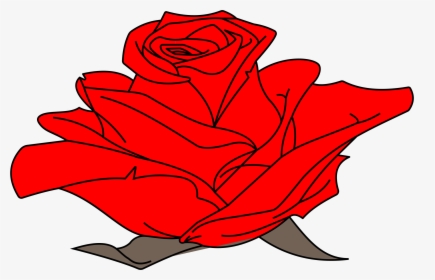 Colored Rose Line Art Clip Arts, HD Png Download, Free Download