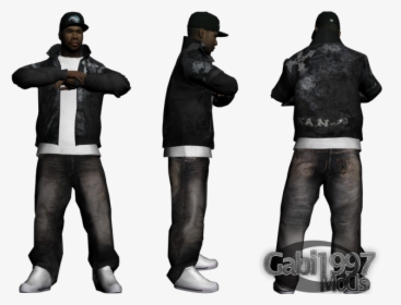 New Character Gangsta Skin For Gta San Andreas, HD Png Download - kindpng