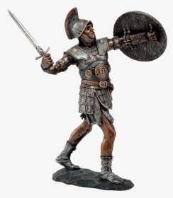 Roman Warrior In Battle Statue, HD Png Download, Free Download