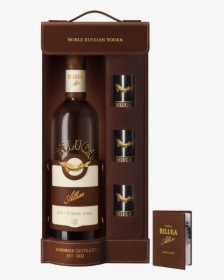 Beluga Allure Vodka 0,7 L Gift Pack With 3 Shots, Leather, HD Png Download, Free Download