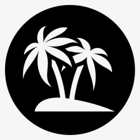 Black And White,leaf,plant,palm Tree,clip Art,tree,monochrome, HD Png Download, Free Download