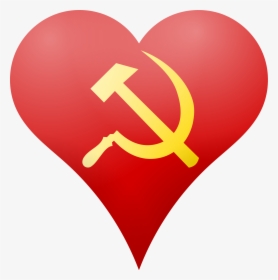 Heart With Hammer And Sickle , Png Download, Transparent Png, Free Download