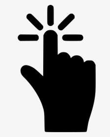 Press Button Touch Index Pointer Cursor Finger Point, HD Png Download, Free Download