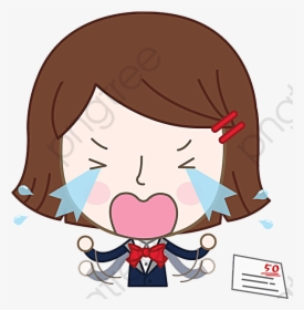 Crying Girl Png, Transparent Png, Free Download