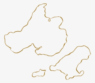 Gold Outline Of Madison Lakes, HD Png Download, Free Download