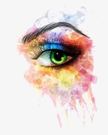 Drawing Eyes Watercolor, HD Png Download, Free Download