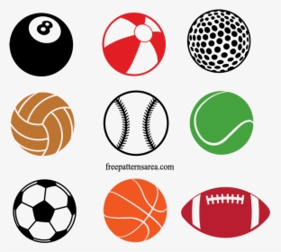 Sports Ball Free Vector Cliparts, Sticker Template, HD Png Download, Free Download