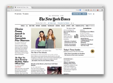 Ny Times Page, HD Png Download, Free Download