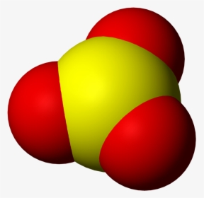 Space-filling Model Of Sulfur Trioxide, HD Png Download, Free Download