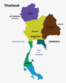 Thailand Map By Provinces, HD Png Download, Free Download