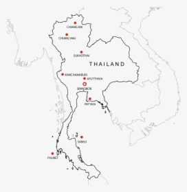 Thailand Map, HD Png Download, Free Download