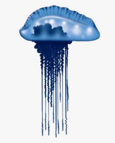 Blue Bottle Jellyfish Photo Background, HD Png Download, Free Download