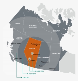 Map Of Western Canada, HD Png Download, Free Download
