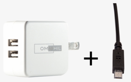 Omnihil Replacement 2 Port Usb Charger Micro Usb For, HD Png Download, Free Download