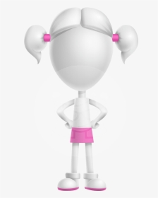 Cute Vector 3d Schoolgirl Cartoon Character Aka Annie, HD Png Download, Free Download