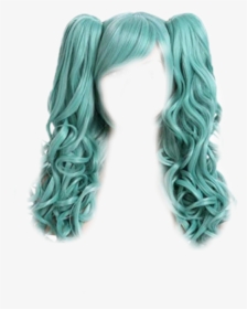 #bluewig #wig #pigtails, HD Png Download, Free Download