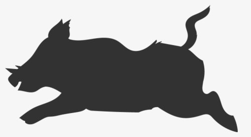 Wild Boar Silhouette Clip Art, HD Png Download, Free Download