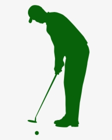 Golfer Silhouette Png, Transparent Png, Free Download