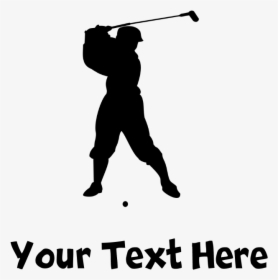 Golfer Silhouette Shot Glass, HD Png Download, Free Download
