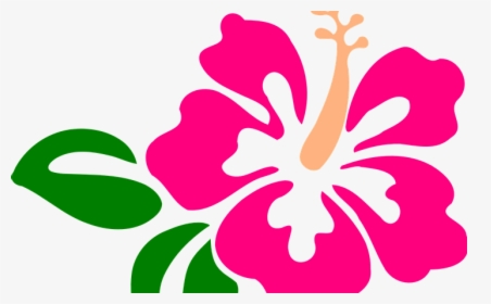 Hawaiian Flower Clipart With Green Leafs, HD Png Download, Free Download