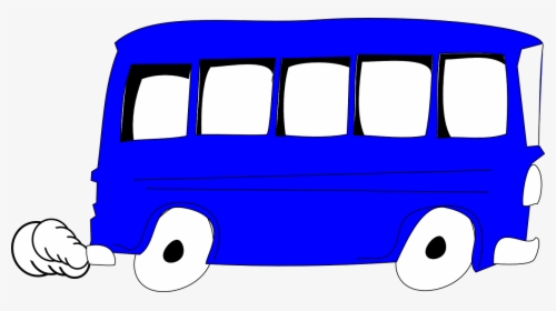 Bus, Fast, Exhaust Fumes, Blue, School, British, HD Png Download, Free Download
