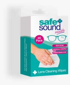 Safe And Sound Health Lens And Glasses Cleaning Wipes, HD Png Download, Free Download