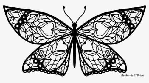 Butterfly Outline Png, Transparent Png, Free Download