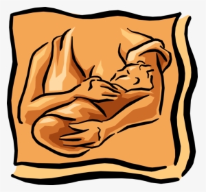 Vector Illustration Of Mother Breastfeeding Nursing, HD Png Download, Free Download