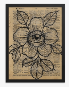 Eye Flower Creepy Merch Pau Mockup Transparent Transparent, HD Png Download, Free Download