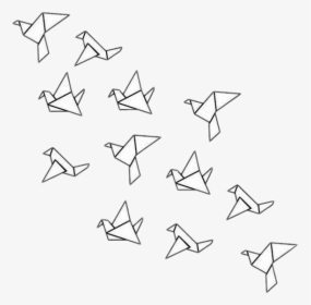 #origami #birds #flying #paper, HD Png Download, Free Download