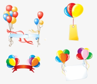 Party Balloons Vectors, HD Png Download, Free Download