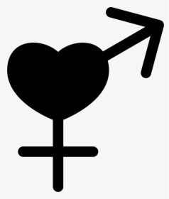Heart With Female And Male Signs, HD Png Download, Free Download