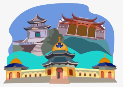 Vector Illustration Of Chinese Or Japanese Pagoda Buddhist, HD Png Download, Free Download