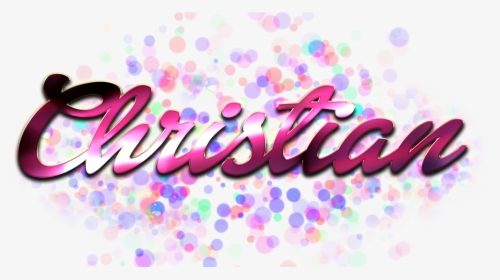 Christian Name Logo Bokeh Png, Transparent Png, Free Download