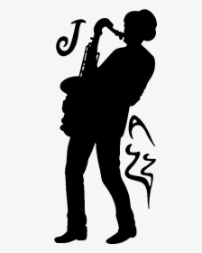 Saxophone Silhouette Png, Transparent Png, Free Download