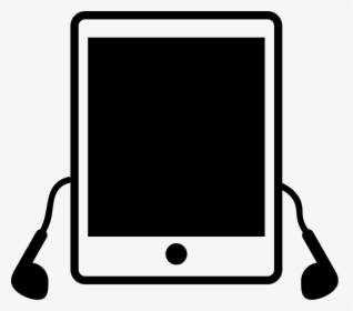 Ipad Tablet With Earphones, HD Png Download, Free Download