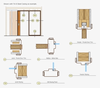 Timely Door Frames Pocket Door Trim Kit Single Drawing, HD Png Download, Free Download