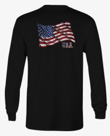 American Long Sleeve Tshirt Usa Flag Waving Shirt For, HD Png Download, Free Download