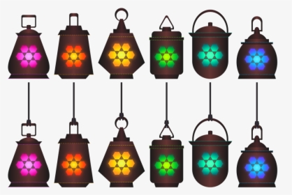 Lanterns, Lamps, Lights, Colorful, Decoration, Design, HD Png Download, Free Download