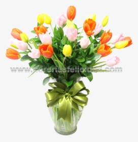 Tulipanes Florero Con 30 Tulipanes, HD Png Download, Free Download