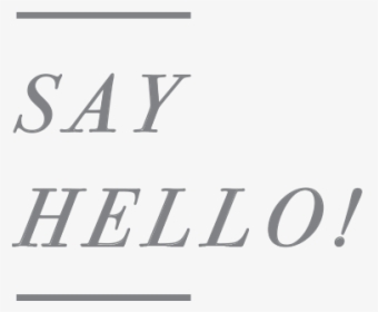 Say Hello, HD Png Download, Free Download