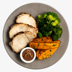 Food -athlete Roasted Pork Loin With Bacon Date Relish, HD Png Download, Free Download