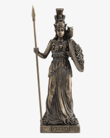 Athena With Gorgon Shield Statue, HD Png Download, Free Download