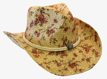 Daisy Cowboy Hat With Faded Rose Patterns, HD Png Download, Free Download