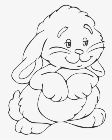 Clipart Bunny Outline Png, Transparent Png, Free Download