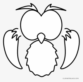 Owl Outline Animal Free Black White Clipart Images, HD Png Download, Free Download